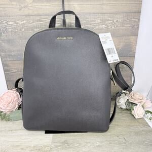 MICHAEL Michael Kors Cindy Black Large Backpack Leather NWT